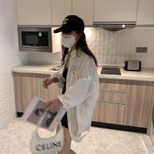 刺绣贝壳衬衫，女装衬衫，XTZ style