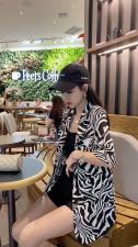 夏季新款斑马西装防晒小外套，女装西装，冰雪兒