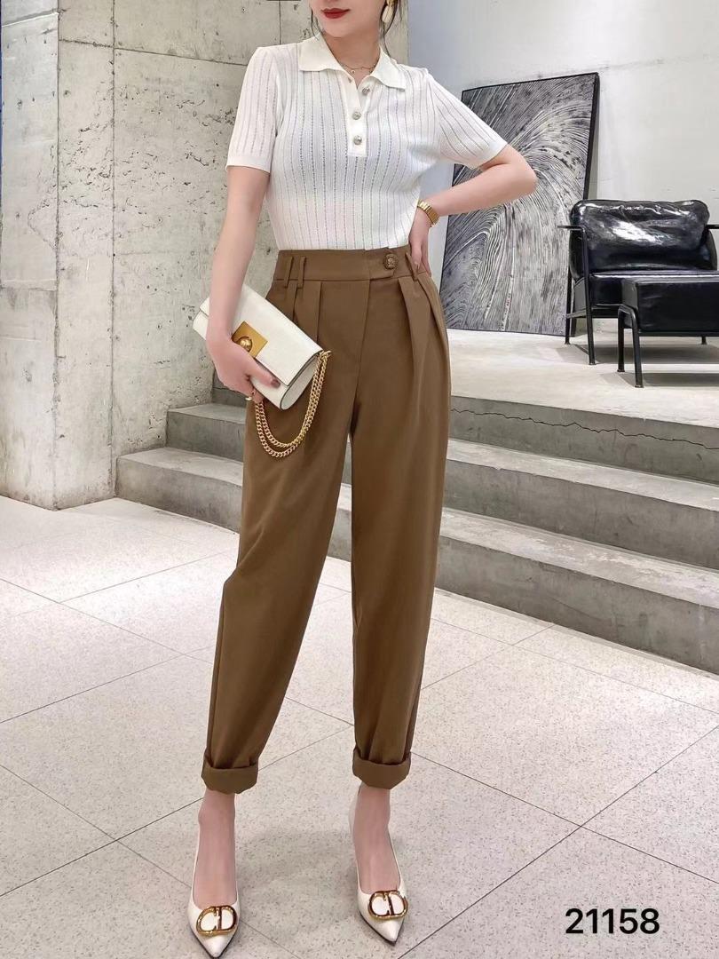 面料时尚女裤，女装，六月
