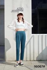 16067#?八分裤 多色八分裤?裤腰别致小点缀?做精致女人，女装，都市米兰