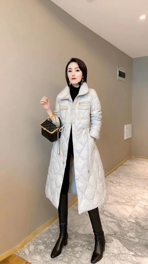 羽绒服，90绒真皮口袋，女装羽绒服，风姿秀逸