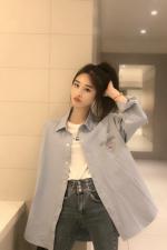 ZCL2103春季新款时尚潮流牛牛韩版衬衫，女装衬衫，L·H·X