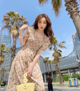 夏季韩版显瘦连衣裙,女装连衣裙,E莎