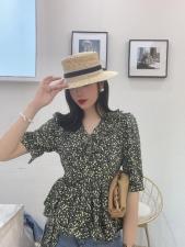 夏季碎花上衣，女装，色调轩