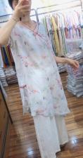 夏季新款苎麻中长款，女装，YNJDD