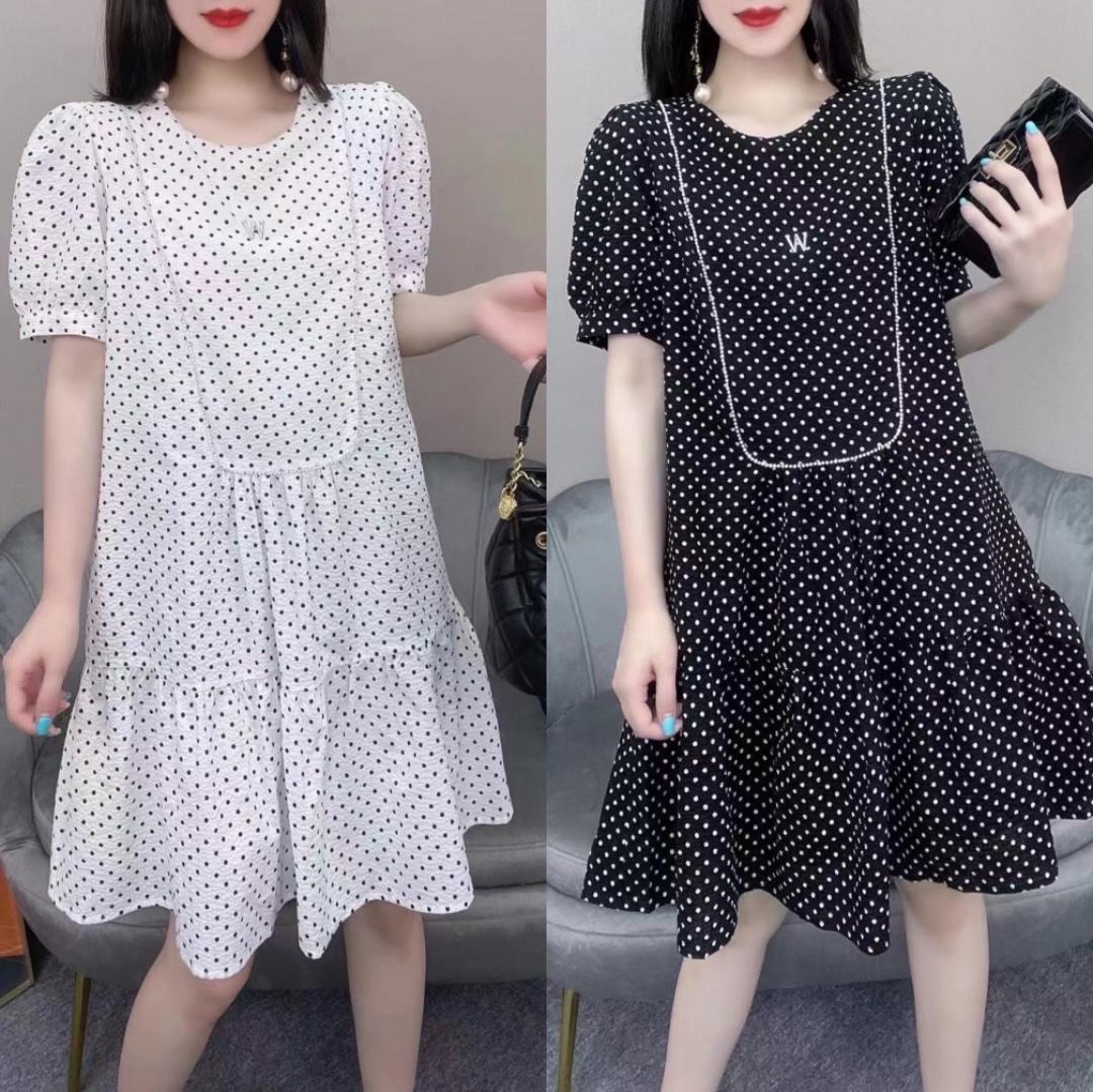 点点连衣裙，女装连衣裙，依岸