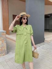 ［爱美欧］夏季新款衬衫连衣裙，女装衬衫，爱美欧