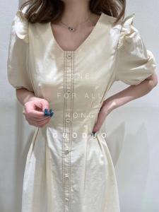 夏季新款 木耳边连衣裙，女装连衣裙，虹朵朵