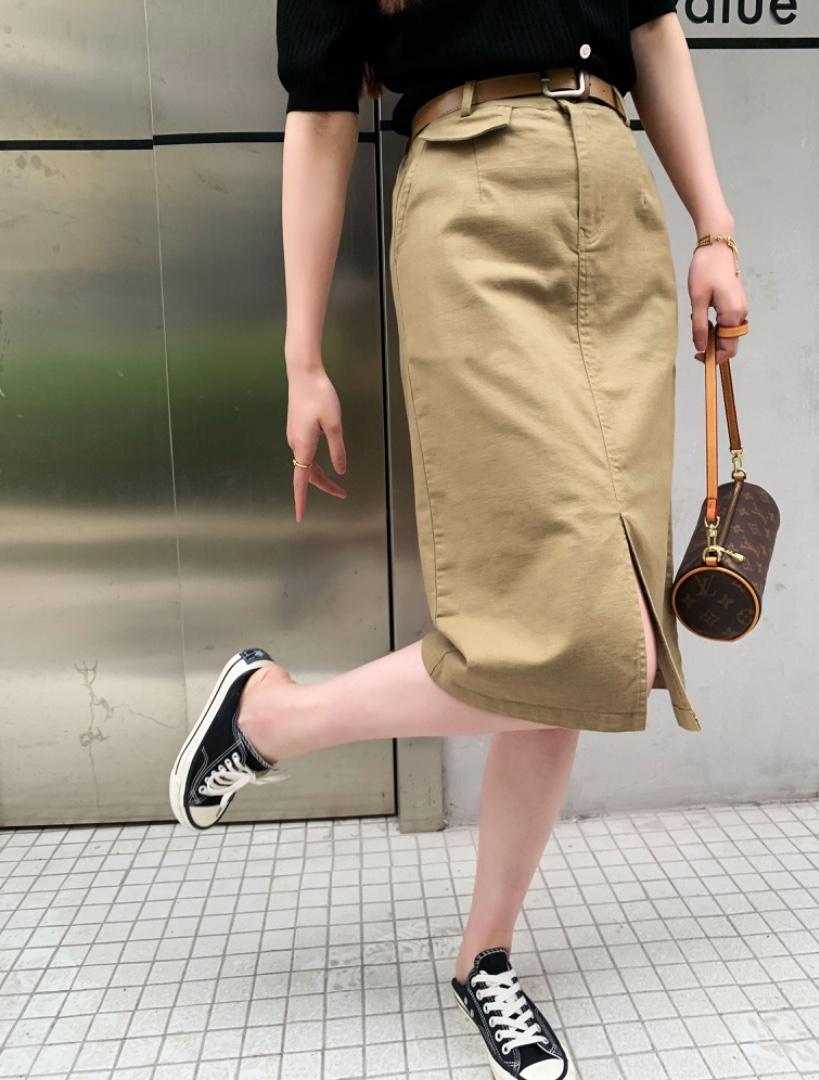 【现货】夏季新款兜盖半裙，女装半身裙，淳·清衣社