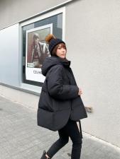 9813款90白鸭绒超美显瘦不臃肿 廓形版型遮肉，女装，蓝衣可