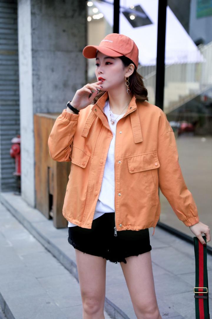 2021春款风衣外套，女装风衣，红雀纺