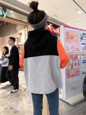 拼色款卫衣，女装卫衣/绒衫，一杭