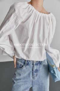 春季新品 现货 一字肩衬衣,女装,SMOOTH