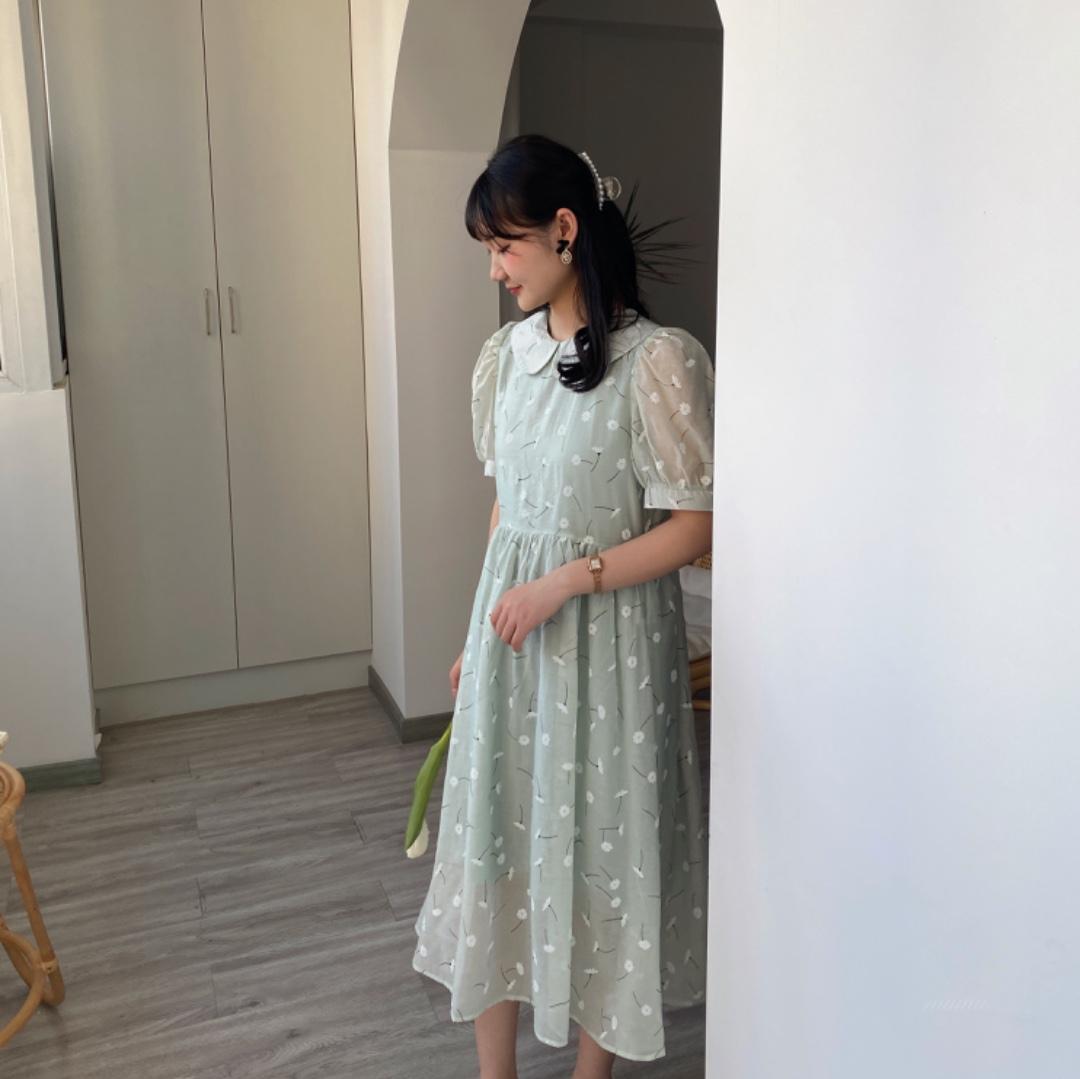 2085天丝蒲公英连衣裙，女装连衣裙，Mu Mu