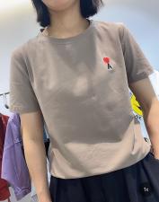 DG872新品爱心刺绣时尚百搭T，女装，L·H·X