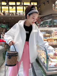 带帽彩色外套,女装,一杭