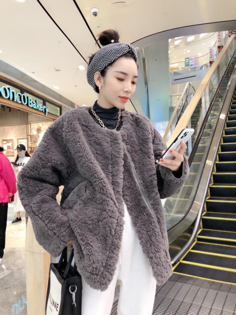 摩卡熊外套，女装，一杭