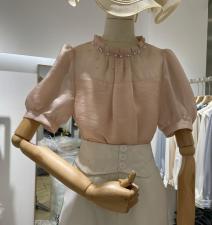 上衣天丝面料白杏 短裤两色黑色白杏，女装，E8