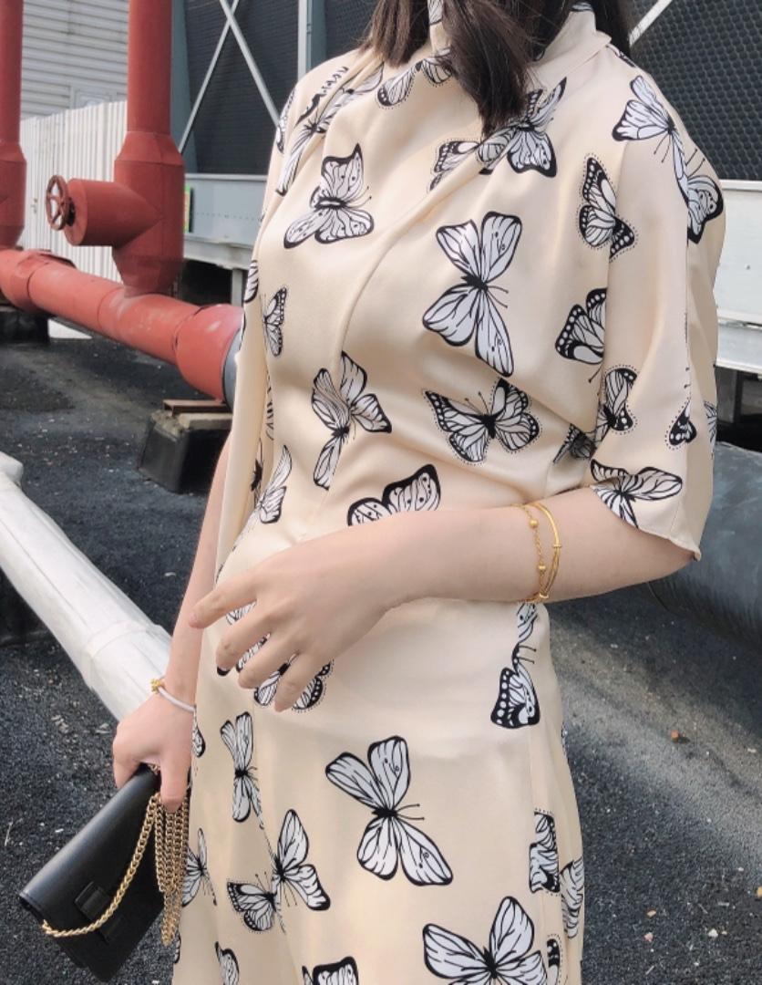 【现货】气场女王蝴蝶连衣裙，女装连衣裙，ONE