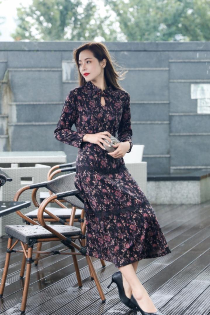 冬季打底连衣裙，女装连衣裙，韩彬铭品