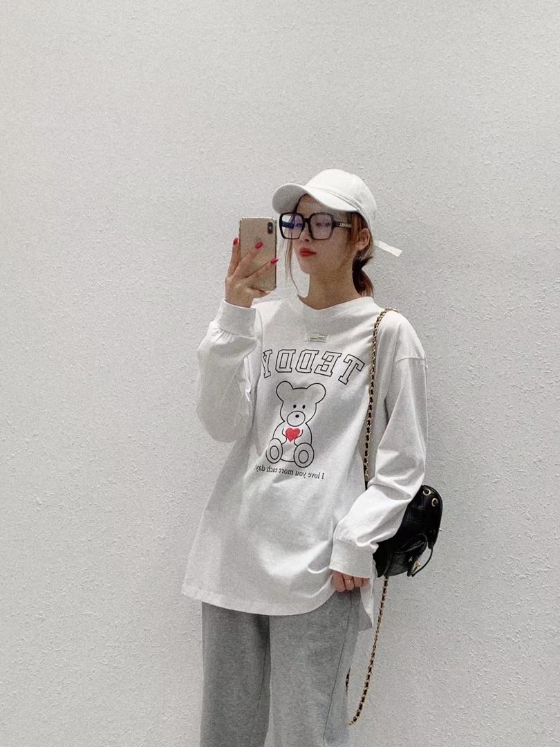 韩味小熊T怎么搭都好看，女装，熙雯