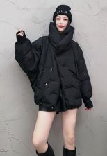 SGH2095欧范围脖领刺绣印花小众百搭百分百羽绒外套，女装，L·H·X