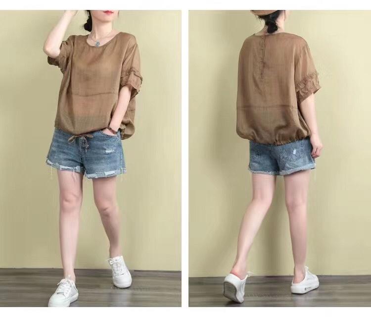 丝麻小衫，女装，依伊贝诺