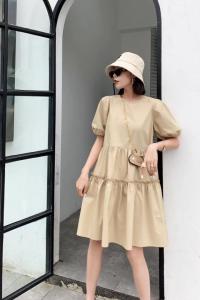 夏季连衣裙，女装连衣裙，果默