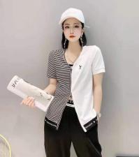 夏季小衫黑色，白色，女装，开心依典