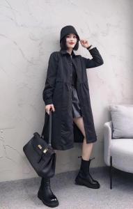 春装新款休闲风衣,女装风衣,依伊贝诺