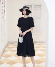 【现货】夏季新款复古赫本风时尚优雅连衣裙，女装连衣裙，东洋天堂之花