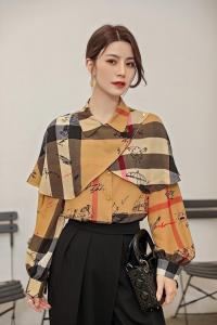 时尚气质小衫春季款新款2021女装打底雪纺衫内搭洋气百搭小众,女装蕾丝衫/雪纺衫,初婇