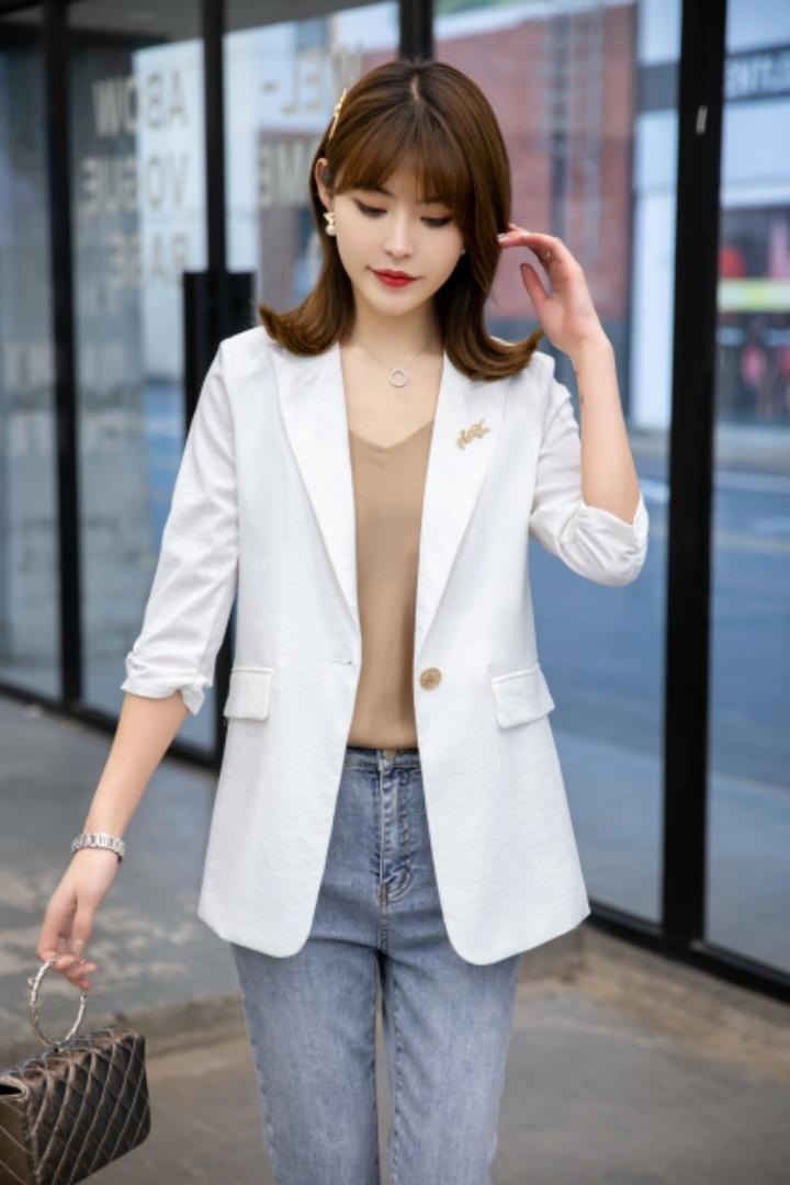 丝麻单层外套，女装，英利伊人