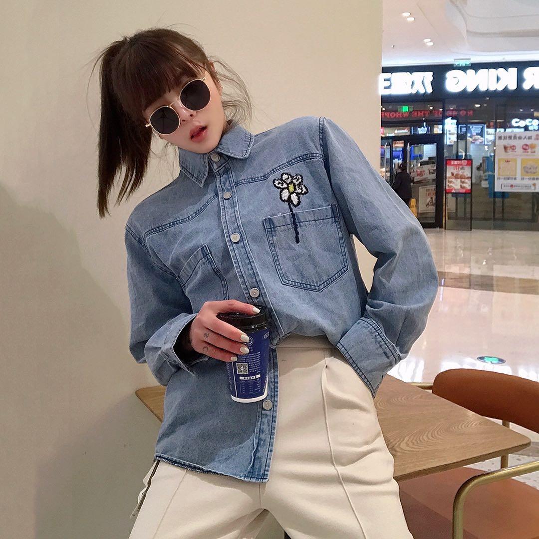 2021年春季牛仔衬衫新品，女装衬衫，尚映