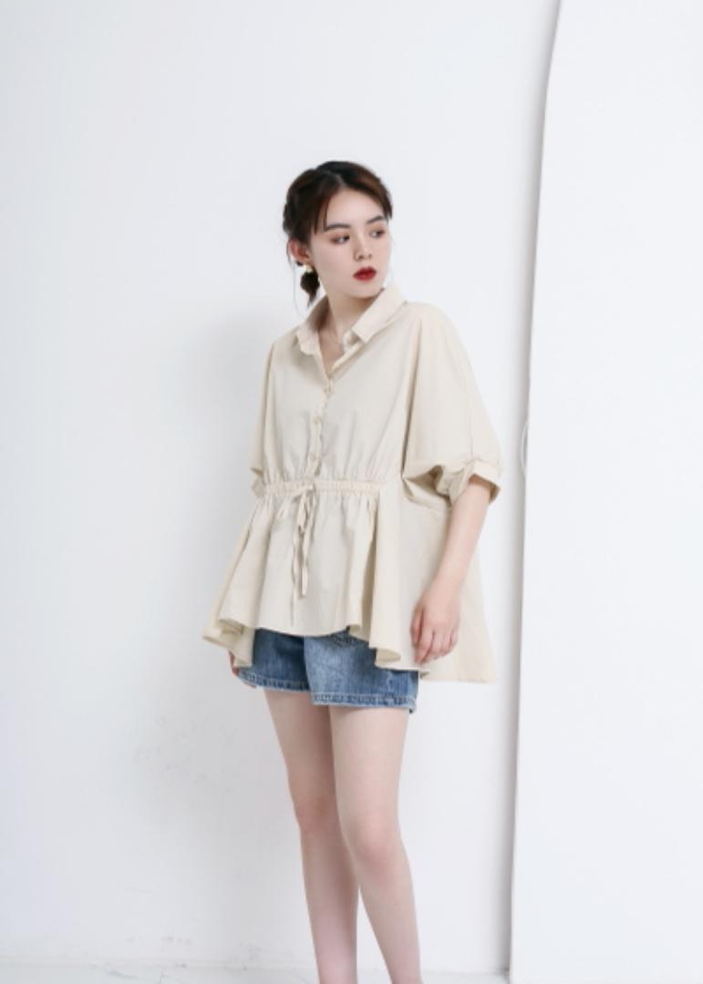 夏款衬衣，女装，E·呀
