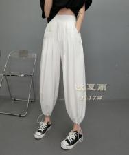 超薄针织灯笼裤，女装，欧夏丽