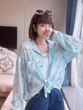 DG895欧州站夏季新款2021时尚字母轻薄防晒衬衫外套，女装衬衫，L·H·X