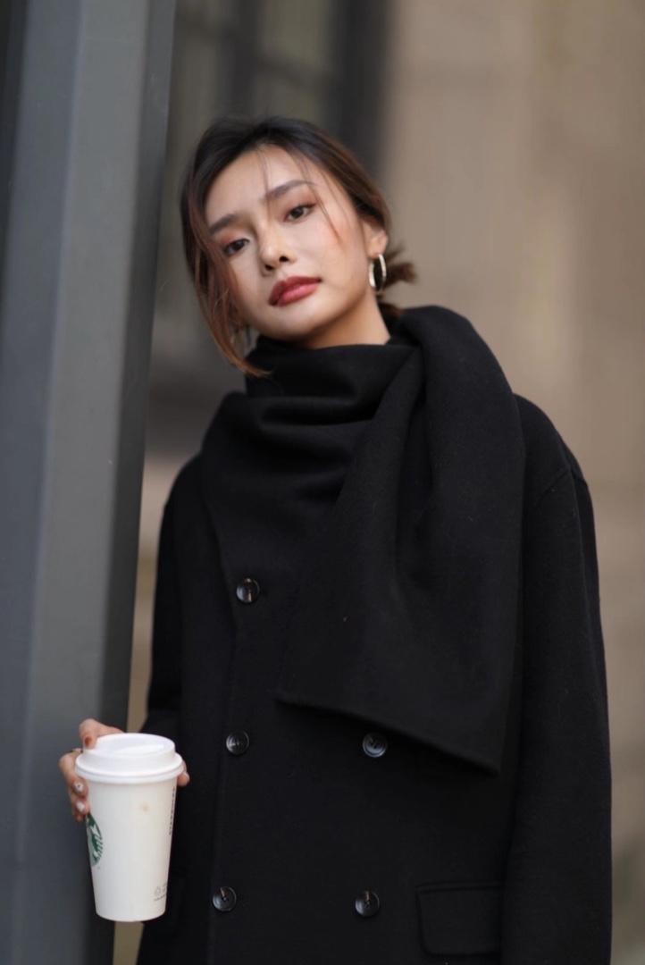 设计款式围巾羊绒，女装，Shian