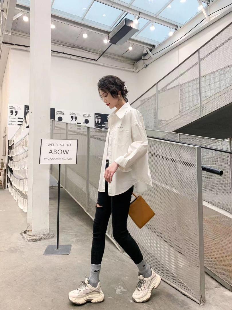 2021年春款韩版休闲衬衫，女装衬衫，圣伊敏