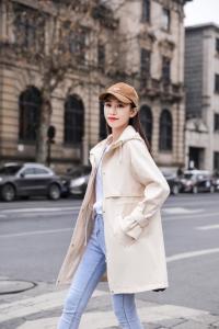 中长款水洗派克风衣时尚款,女装风衣,百变诱惑