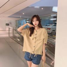 麻料上衣，女装，酷巴黎