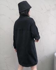 DG825韩版时尚拼牛仔连衣裙，女装连衣裙，L·H·X