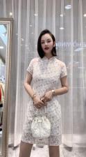 2021夏季新款连衣裙复古中式旗袍，女装连衣裙，时尚名门