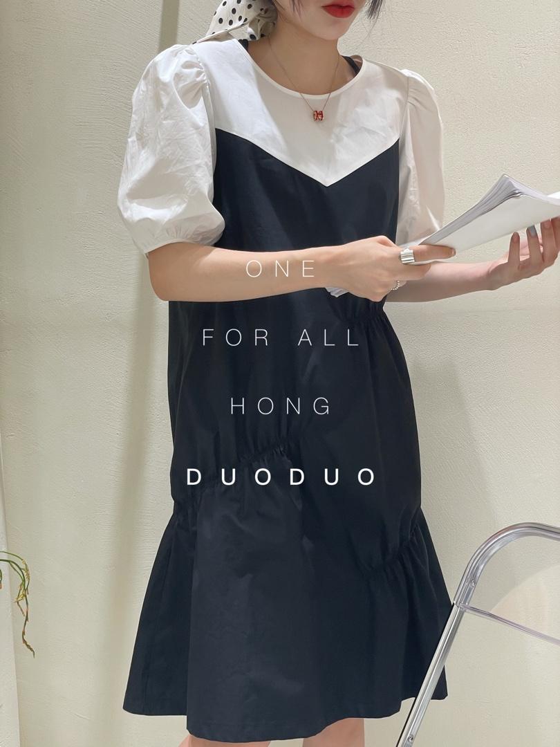 棉布连衣裙，女装连衣裙，虹朵朵