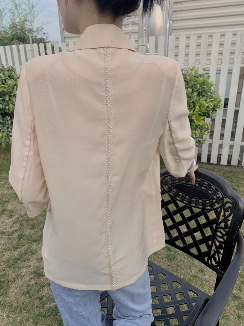 珍珠西装防晒外套，女装西装，DS-1