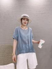 丝麻小衫，女装，依伊贝诺
