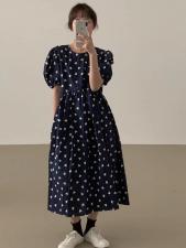 夏季韩版碎花连衣裙，女装连衣裙，忻美