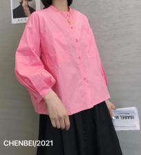 晨贝立领衬衫，女装衬衫，晨贝