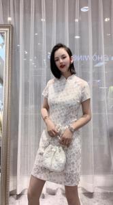 2021夏季新款连衣裙复古中式旗袍，女装连衣裙，时尚名门