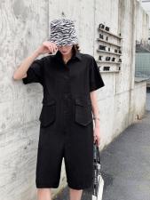 2021年A8812连体裤女宽松抽绳收腰大码休闲五分裤阔腿裤，女装连体裤，衣宫主